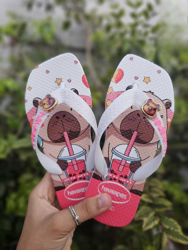 Havaianas Infantil - Urso Rosa