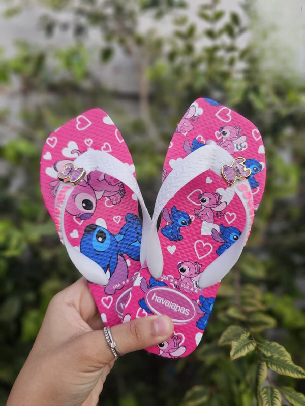 Havaianas Infantil - Stitch Rosa e Azul