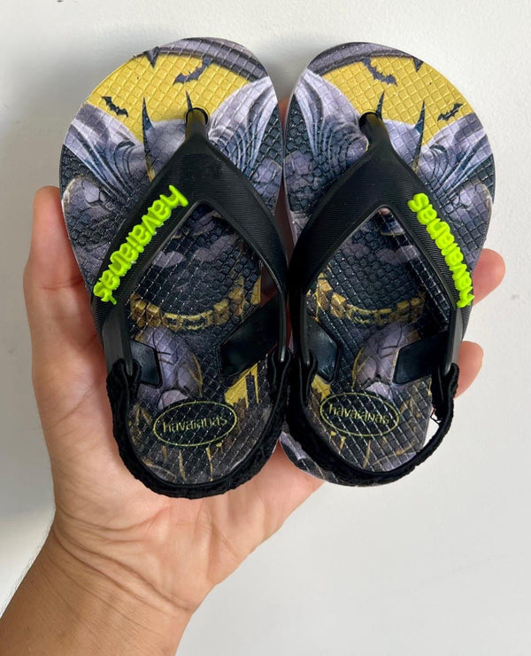 Havaianas Correia Infantil - Batman