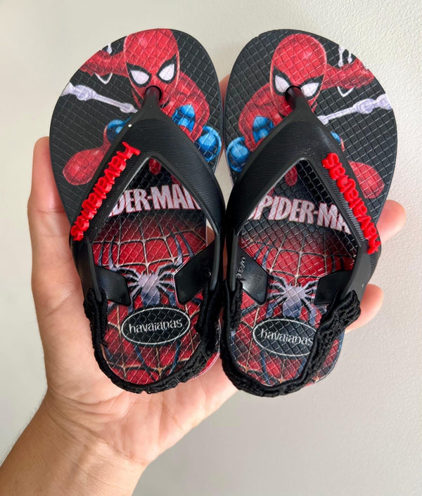 Havaianas Correia Infantil - Homem Aranha