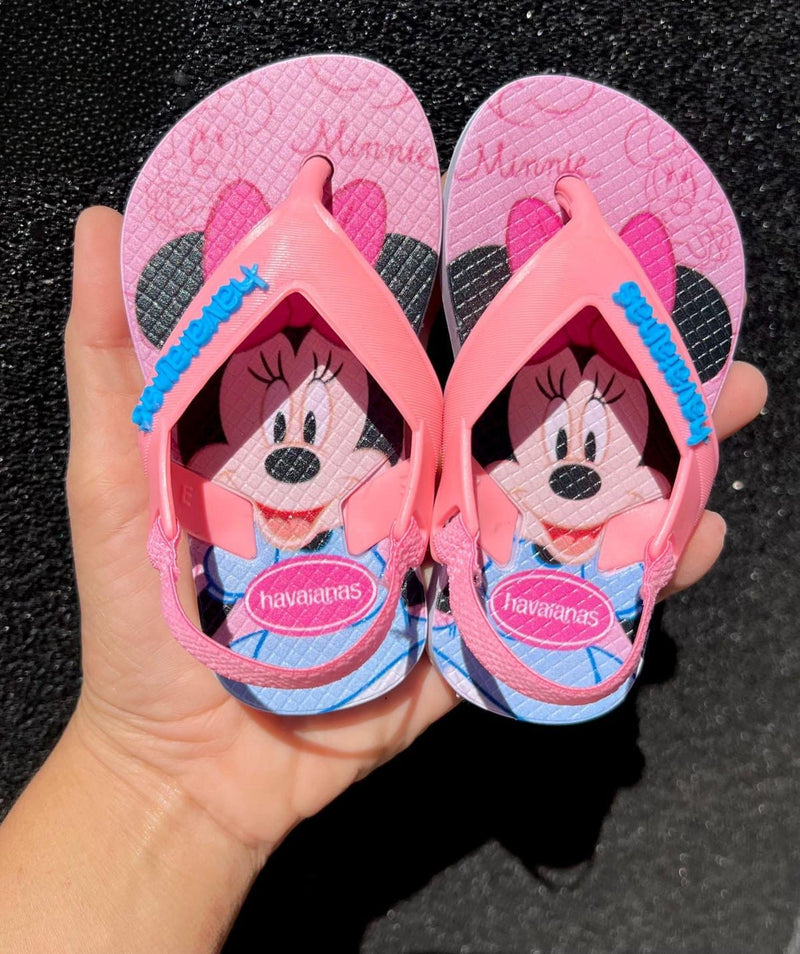 Havaianas Correia Infantil - Minnie Rosa