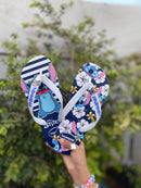 Havaianas Estampadas Feminina - Stitch Azul Floral