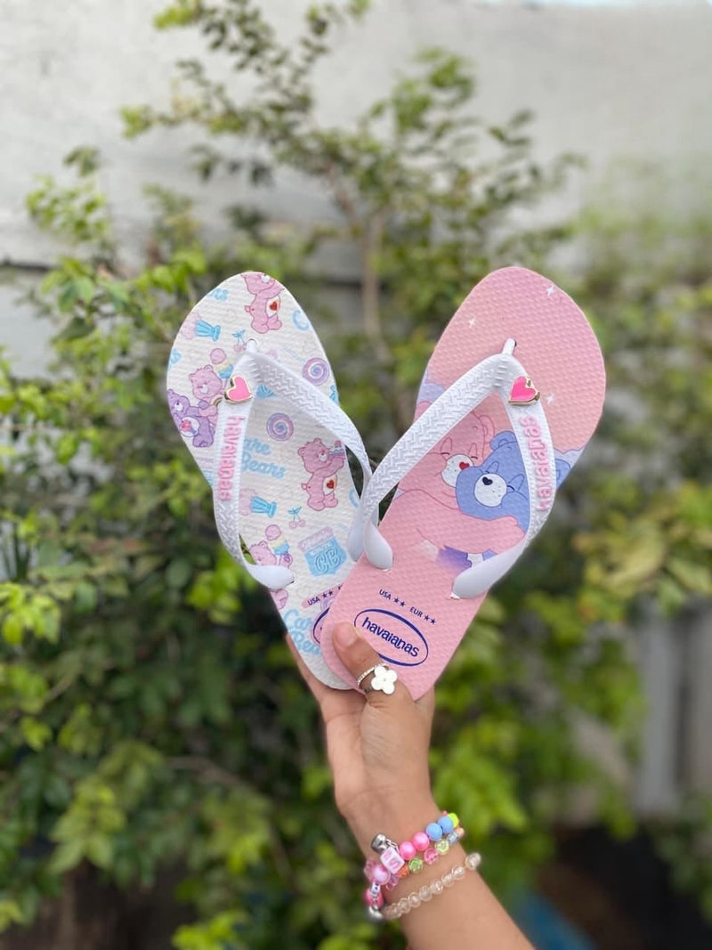 Havaianas Estampadas Feminina - Ursinhos Rosa