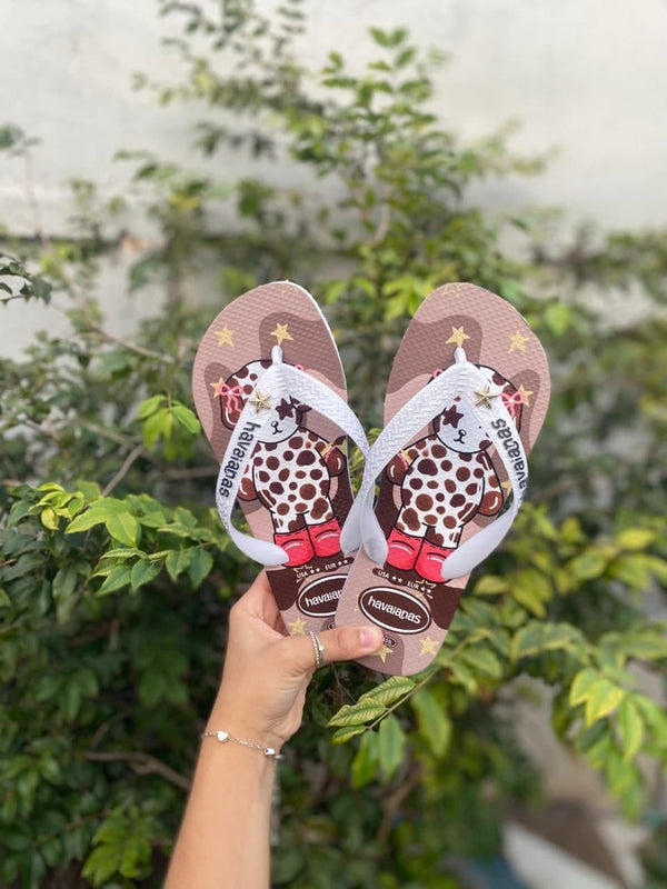 Havaianas Estampadas Feminina - Bobbie Goods Marrom